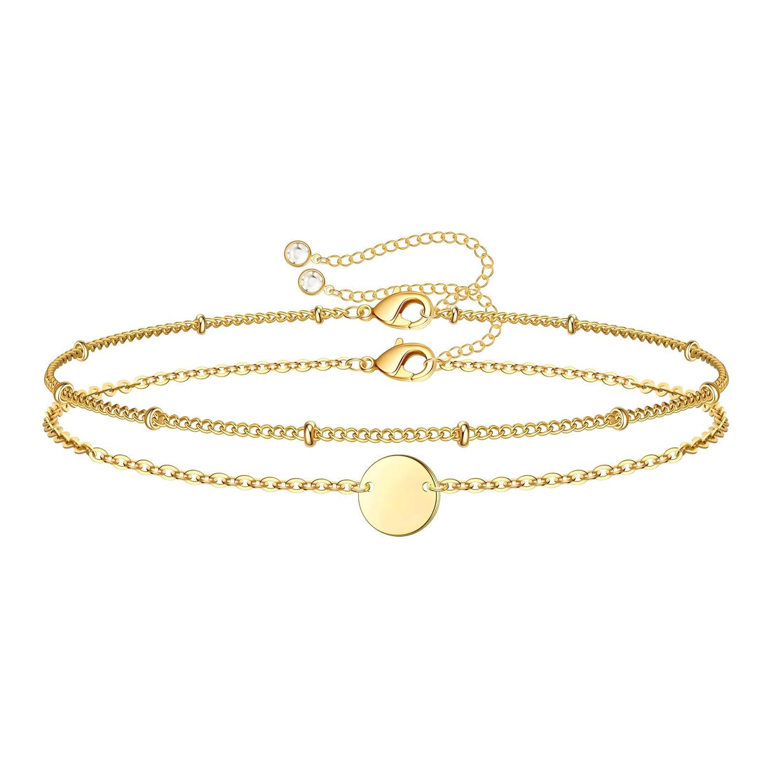 Double Chain Gold Plated Bracelet